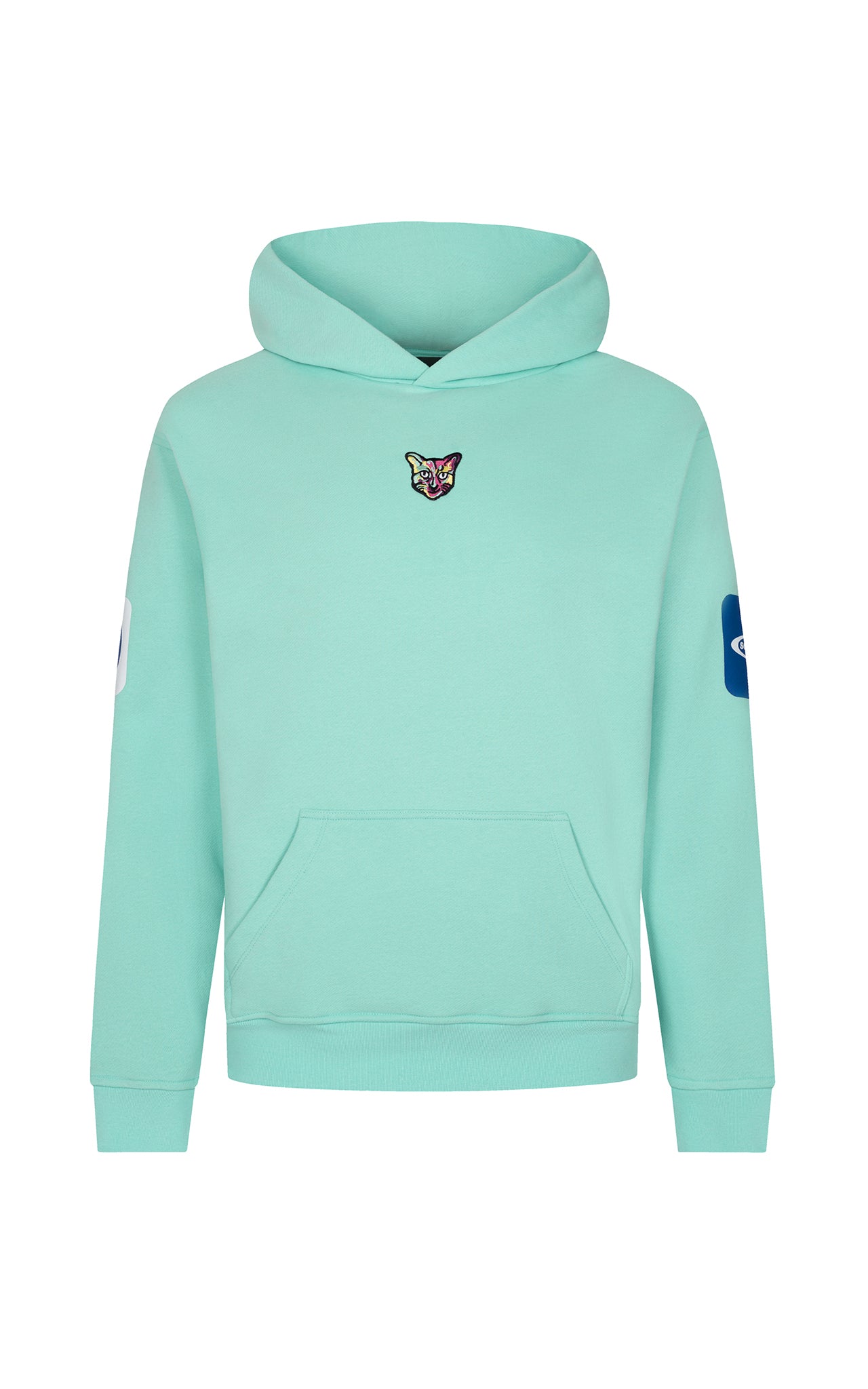 TURQUOISE LOGO HOODIE