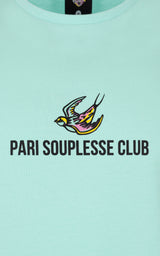 TURQUOISE SOUPLESSE CLUB T-SHIRT
