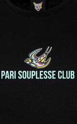 BLACK SOUPLESSE CLUB T-SHIRT