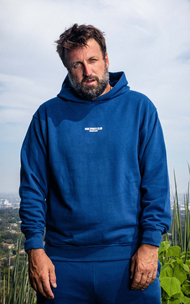 NAVY SPORTS CLUB HOODIE