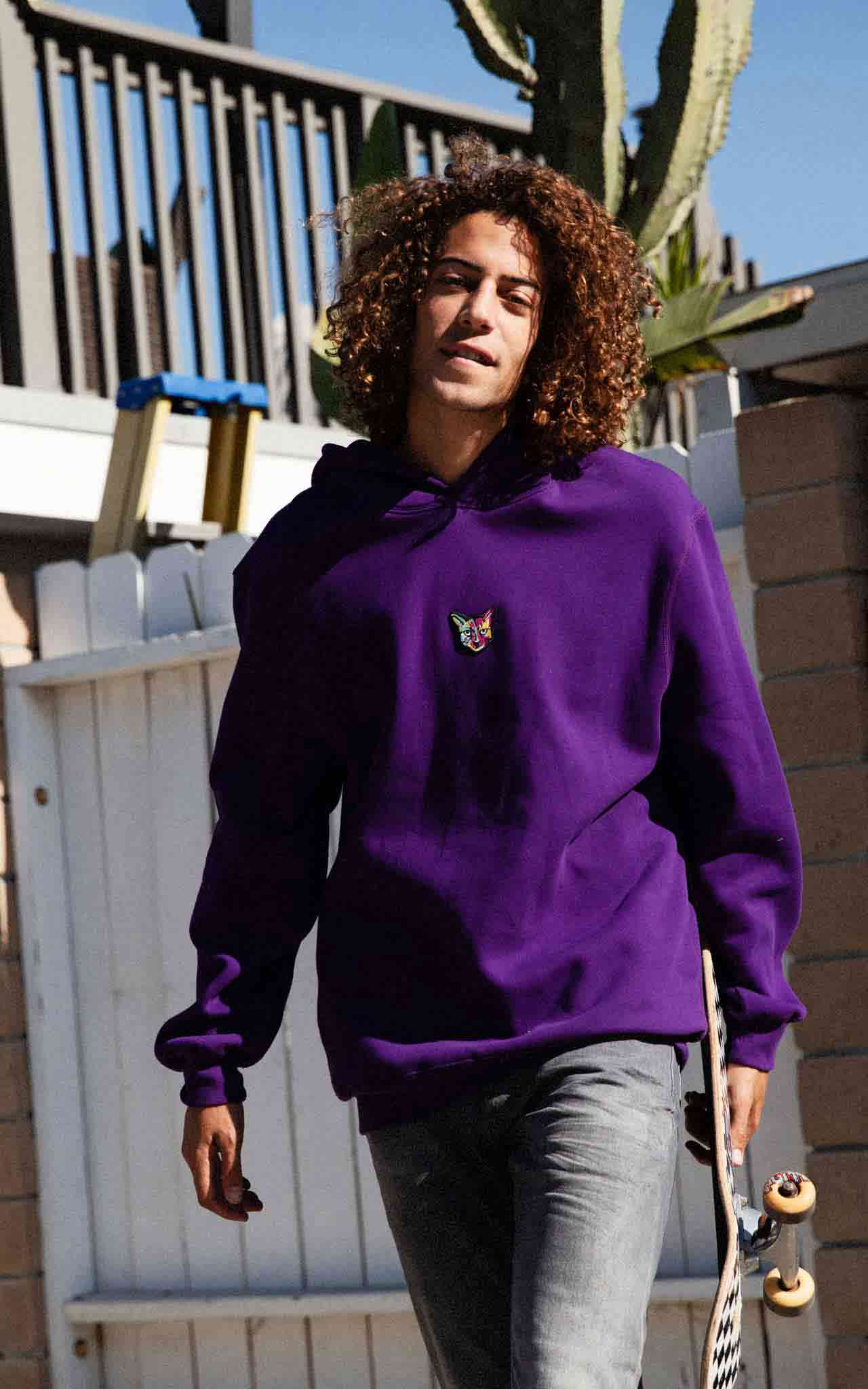 PLUM LONGSLEEVE RUBBER CAT