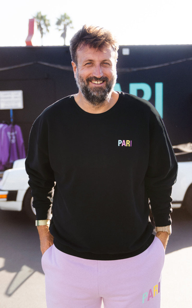 CHARCOAL VIOLET CLUB CREWNECK