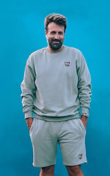 GREY CORE CLUB CREWNECK CAT