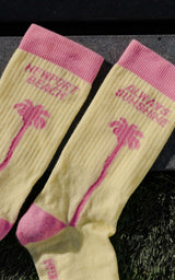 YELLOW PARAGAZZI SOCKS