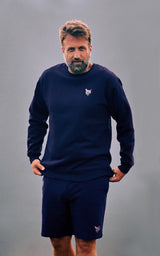 NAVY CORE CLUB CREWNECK CAT
