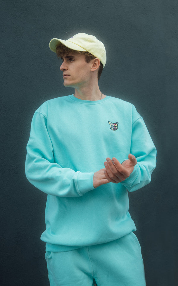 TURQUOISE SPORTS CLUB CREWNECK CAT