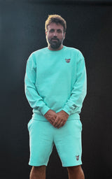 TURQUOISE CORE CLUB CREWNECK CAT