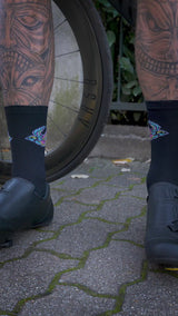 BLACK SOUPLESSE CLUB CYCLING SOCKS