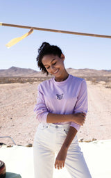LILAC LONGSLEEVE RUBBER CAT