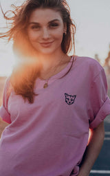 PINK T-SHIRT RUBBER CAT