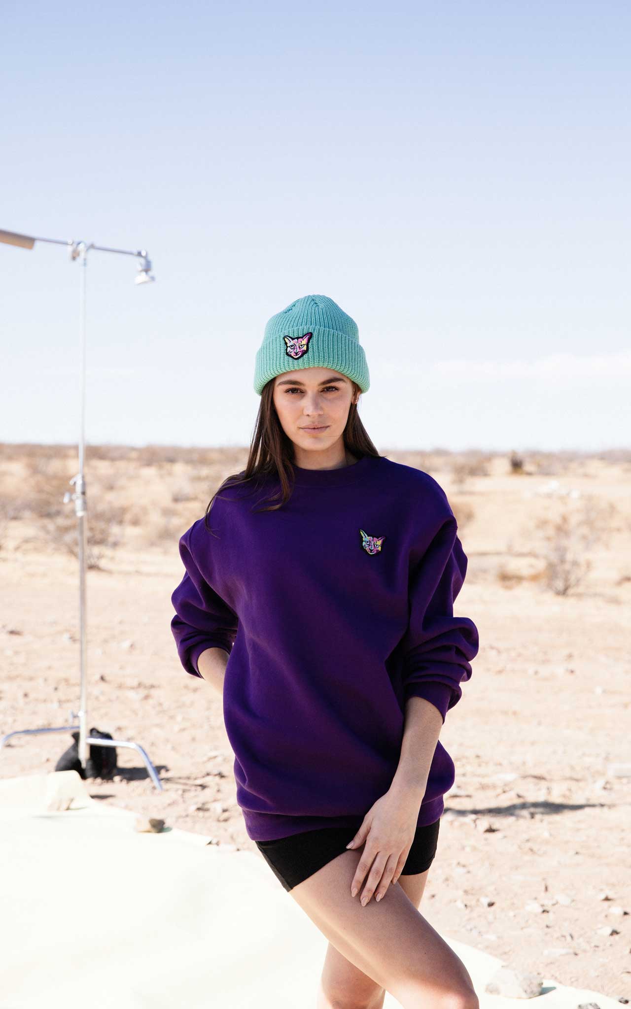 PLUM SWEATSHIRT CAT