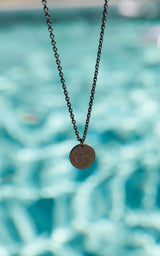 BLACK PURELEI X PARI NECKLACE COIN