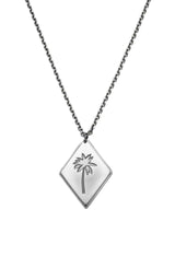 SILVER PURELEI X PARI NECKLACE PALM TREE