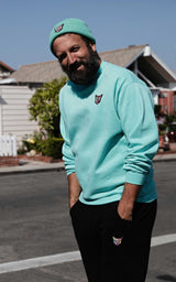 TURQUOISE SWEATSHIRT CAT