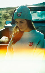 TURQUOISE SWEATSHIRT CAT