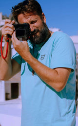 TURQUOISE T-SHIRT RUBBER CAT