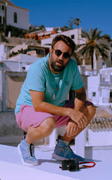 TURQUOISE T-SHIRT RUBBER CAT