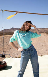 TURQUOISE LONGSLEEVE RUBBER CAT