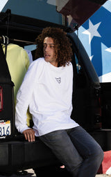 WHITE LONGSLEEVE RUBBER CAT